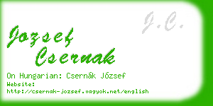 jozsef csernak business card