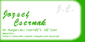 jozsef csernak business card